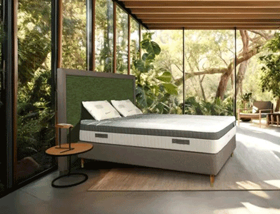 matelas biotex bio tempo, mousse mémoire de forme mémaura ultra aérée + haute résilience soja, fabriqué en france