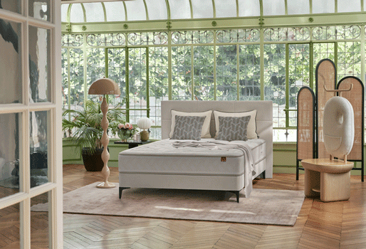 matelas Épéda dauphine 27 cm, ressorts ensachés multi air, 3 zones de confort, fabriqué en france