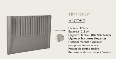 tête de lit dédicace Épéda alcôve