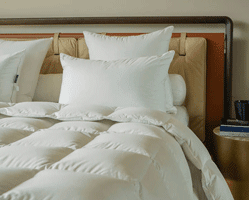 oreiller drouault millénium mi ferme en duvet d'oie fabriqué en france